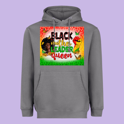 Black Mother Leader Heavyweight Hoodie Designed By Zillion Design Studio