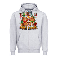 Heather Grey teacher of smart cookies Zipper Hoodie - Zillion Design Studio