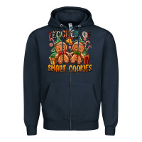 Navy teacher of smart cookies Zipper Hoodie - Zillion Design Studio