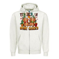 Oatmeal Heather teacher of smart cookies Zipper Hoodie - Zillion Design Studio