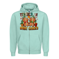 Seafoam teacher of smart cookies Zipper Hoodie - Zillion Design Studio