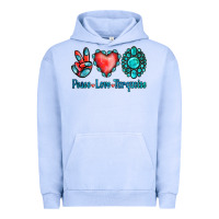 Pigment Grape Ice Peace Love Turquoise Urban Hoodie - Jasminsmagicworld