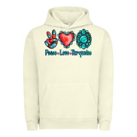 Pigment Pistachio Peace Love Turquoise Urban Hoodie - Jasminsmagicworld