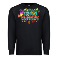 Black enjoy summer Premium Sweatshirt - CowhideDigitalArt
