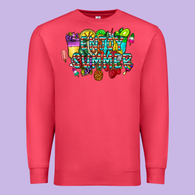 Enjoy Summer Premium Sweatshirt Designed By Cowhidedigitalart