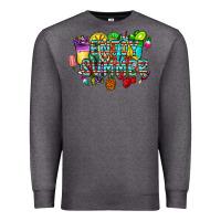 Charcoal Heather enjoy summer Premium Sweatshirt - CowhideDigitalArt