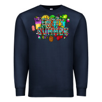 Navy enjoy summer Premium Sweatshirt - CowhideDigitalArt