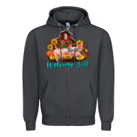 Smoke Welcome fall pigs Zipper Hoodie - RanaPortraitStore