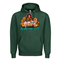 Sports Green Welcome fall pigs Zipper Hoodie - RanaPortraitStore
