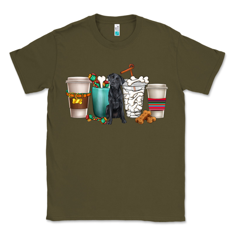 Labrador Retriever Dog Coffee Cups Classic Tee by texasbilliewilder | Teevron