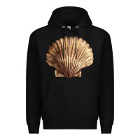 Black Japanese Scallop Shell Premium Hoodie - LillyAllenDesigns