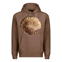 Chestnut Japanese Scallop Shell Premium Hoodie - LillyAllenDesigns