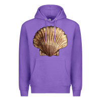 Purple Japanese Scallop Shell Premium Hoodie - LillyAllenDesigns