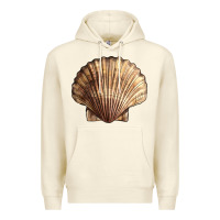 Sandshell Japanese Scallop Shell Premium Hoodie - LillyAllenDesigns