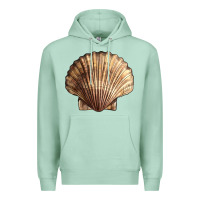 Seafoam Japanese Scallop Shell Premium Hoodie - LillyAllenDesigns