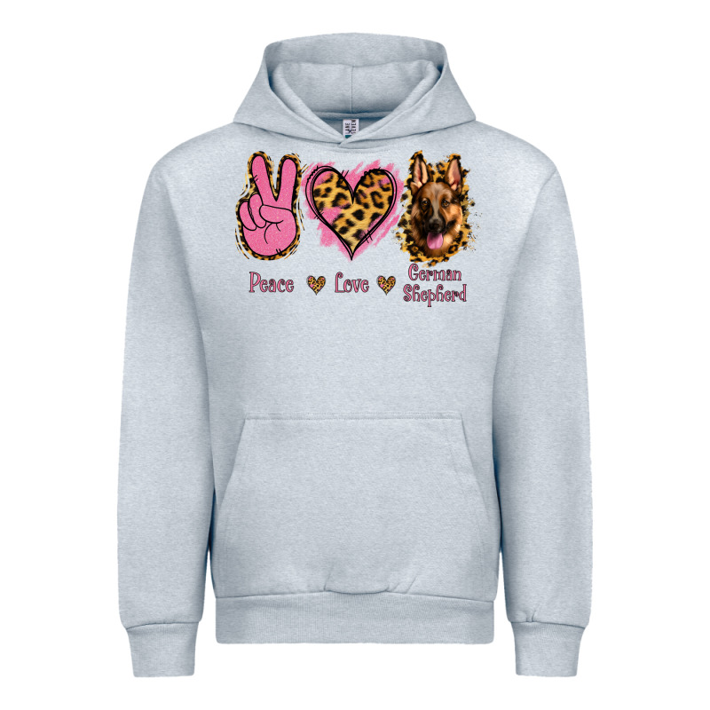 Peace Love German Shepherd Urban Hoodie by Jasminsmagicworld | Teevron