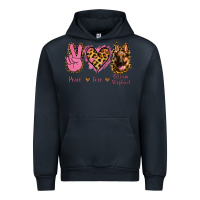 Navy Peace Love German Shepherd Urban Hoodie - Jasminsmagicworld