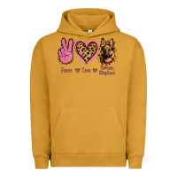Pigment Peanut Butter Peace Love German Shepherd Urban Hoodie - Jasminsmagicworld