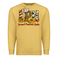 Antique Gold christmas lpn licensed practical nurse Premium Sweatshirt - FaDigitalArtStudio