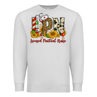 Dove Grey christmas lpn licensed practical nurse Premium Sweatshirt - FaDigitalArtStudio
