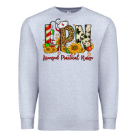 Heather Grey christmas lpn licensed practical nurse Premium Sweatshirt - FaDigitalArtStudio