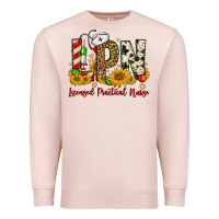 Pale Pink christmas lpn licensed practical nurse Premium Sweatshirt - FaDigitalArtStudio