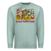 Seafoam christmas lpn licensed practical nurse Premium Sweatshirt - FaDigitalArtStudio
