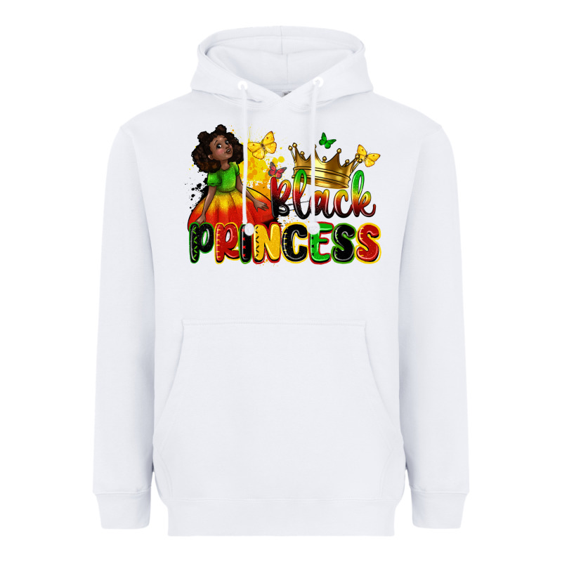 Black Princess Juneteenth Heavyweight Hoodie by Zillion Design Studio | Teevron