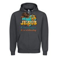 Smoke jesus it s not religion it s a relationship Zipper Hoodie - texasbilliewilder