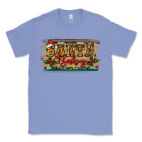 Colony Blue Santa Baby Western Christmas Classic Tee - RanaPortraitStore