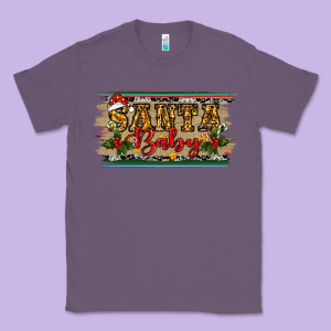 Santa Baby Western Christmas Classic Tee Designed By Ranaportraitstore