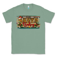 Sage Santa Baby Western Christmas Classic Tee - RanaPortraitStore