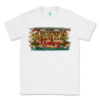 White Santa Baby Western Christmas Classic Tee - RanaPortraitStore