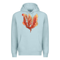 Blue Mist pink venus fan sea coral Premium Hoodie - LillyAllenDesigns