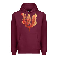 Burgundy pink venus fan sea coral Premium Hoodie - LillyAllenDesigns