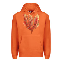 Carrot pink venus fan sea coral Premium Hoodie - LillyAllenDesigns