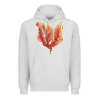 Dove Grey pink venus fan sea coral Premium Hoodie - LillyAllenDesigns