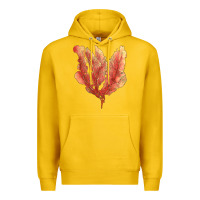 Lemon pink venus fan sea coral Premium Hoodie - LillyAllenDesigns