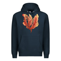 Navy pink venus fan sea coral Premium Hoodie - LillyAllenDesigns