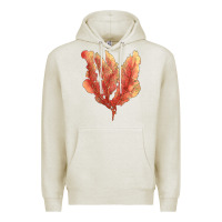 Oatmeal Heather pink venus fan sea coral Premium Hoodie - LillyAllenDesigns