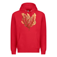 Red pink venus fan sea coral Premium Hoodie - LillyAllenDesigns