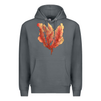 Rock pink venus fan sea coral Premium Hoodie - LillyAllenDesigns