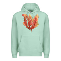 Seafoam pink venus fan sea coral Premium Hoodie - LillyAllenDesigns