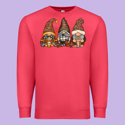 Coffee Gnomes Premium Sweatshirt Designed By Racoondesign