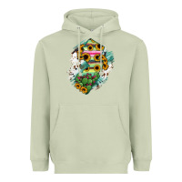 Matcha New jersey State Map Heavyweight Hoodie - RanaPortraitStore