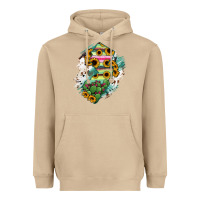 Mushroom New jersey State Map Heavyweight Hoodie - RanaPortraitStore