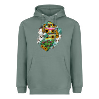 Sage New jersey State Map Heavyweight Hoodie - RanaPortraitStore