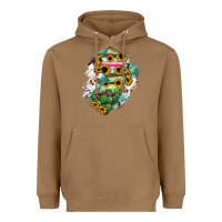 Toasted Coconut New jersey State Map Heavyweight Hoodie - RanaPortraitStore