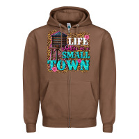 Chestnut life is better in a small town Zipper Hoodie - texasbilliewilder