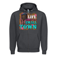 Smoke life is better in a small town Zipper Hoodie - texasbilliewilder